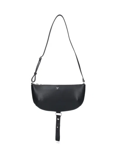 COURRÈGES HOLY ECLIPSE" SHOULDER BAG - BLACK