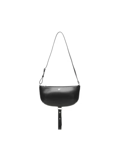 Courrèges Holy Eclipse Shoulder Bag In Black