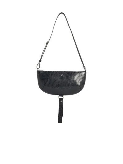 Courrèges 'holy Eclipse Viper' Black Leather Bag