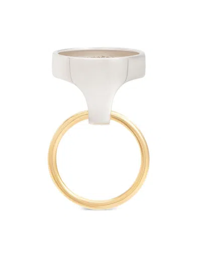 Courrèges Holy Geometric Ring In Silver