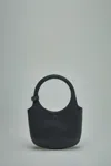 COURRÈGES HOLY GRAINED LEATHER BAG