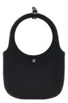 Courrèges Holy Structured Tote Shoulder Strap In Black