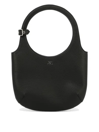 Courrèges Black Slim Holy Crossbody Bag