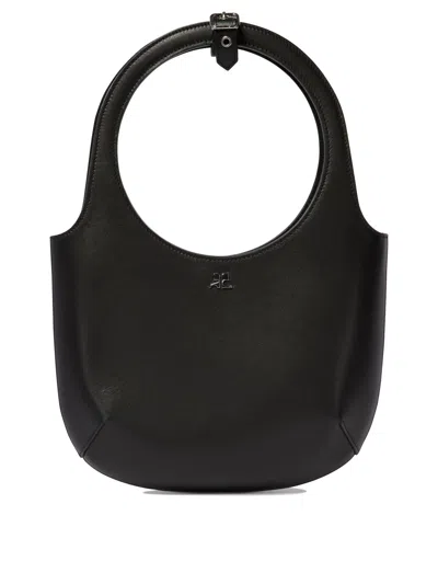 Courrèges Holy Handbags In Black