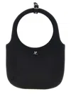 Courrèges Holy Handbag In Black