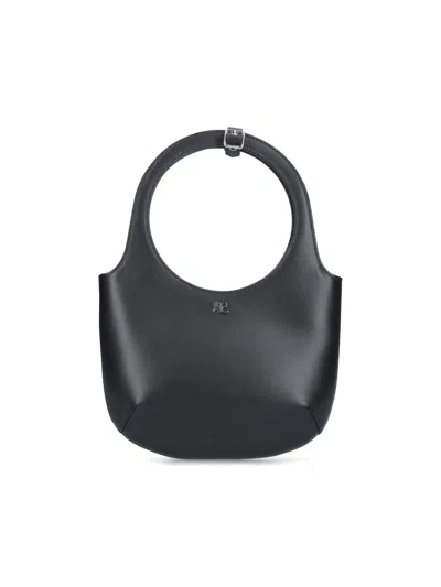 Courrèges Holy Handbag In Black