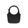 Courrèges Holy Handbag In Black Leather In Black