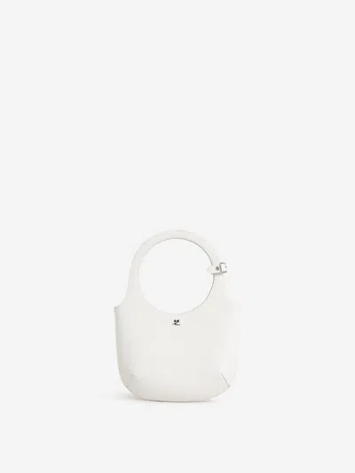Courrèges Holy Leather Bag In White