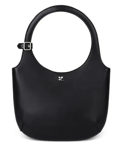 COURRÈGES COURREGÈS HOLY LEATHER SHOULDER BAG