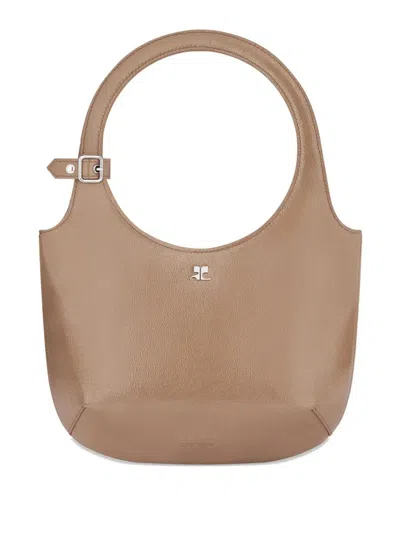 COURRÈGES COURRÈGES HOLY LEATHER SHOULDER BAG