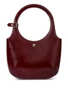 Courrèges Holy Leather Tote Bag In Red