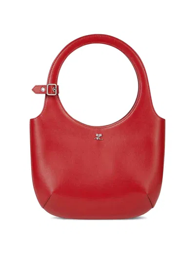 COURRÈGES HOLY LEATHER TOTE BAG