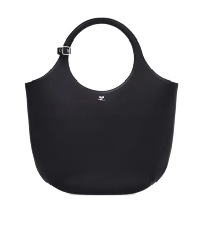 COURRÈGES COURRÈGES LOGO PLAQUE TOP HANDLE BAG