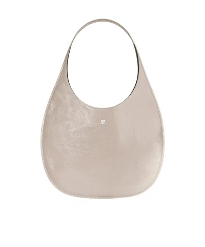 Courrèges Holy Naplack Leather Tote Bag