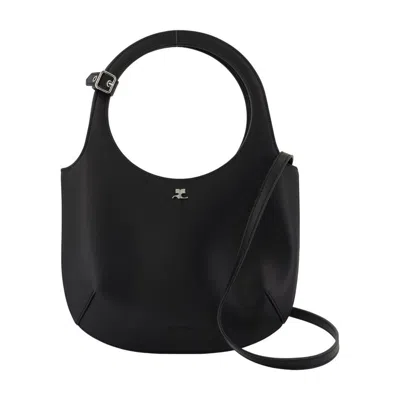 Courrèges Holy Purse In Black