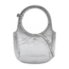 Courrèges Holy Tote Bag In Silver