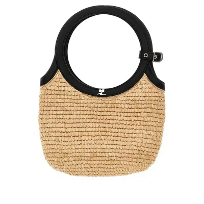 COURRÈGES 'HOLY' RAPHIA BAG