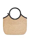 Shop Courrèges Holy Raphia Tote Bag