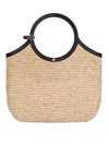 Courrèges Holy Raphia Tote Bag In Sand
