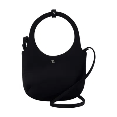 Courrèges Holy Shoulder Bag In Black