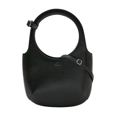 Courrèges Holy Shoulder Bag In Black