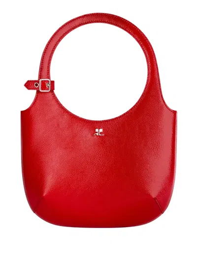 Courrèges Holy Shoulder Bag In Red