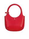 Courrèges Holy Handtasche Aus Leder In Ruby