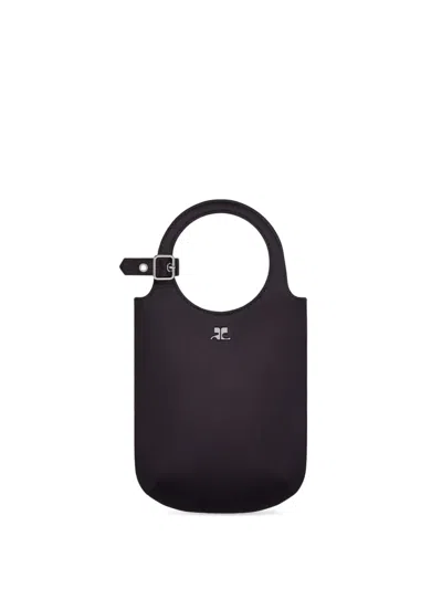 Courrèges Holy Tote Bag In 黑色