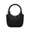 Courrèges Holy Smooth Leather Bag In Black