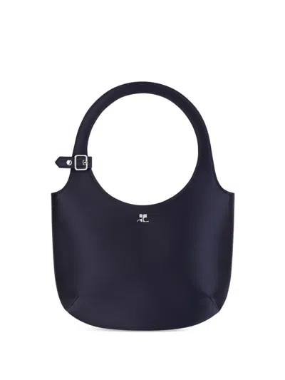 Courrèges Holy Shoulder Bag In Black