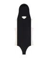 Courrèges Black Illusion Hooded Bodysuit In Black