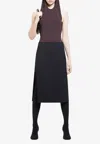 Courrèges Hooded Sleeveless Bodysuit In Brown