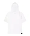 Courrèges White Cotton Hoodie T-shirt In White