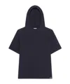 Courrèges Courregès Cotton Hooded T-shirt In Black