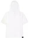 Courrèges White Cotton Hoodie T-shirt In White