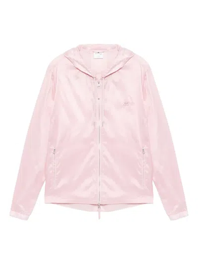 Courrèges Hooded Windbreaker In Pink