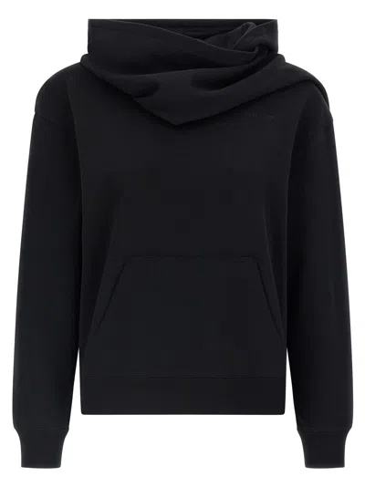 Courrèges Hoodie And Scarf In Black
