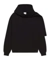 Courrèges Scarf-detail Hoodie In Black