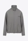 Courrèges Courreges Buckle Houndstooth Bomber Jacket Women In Black