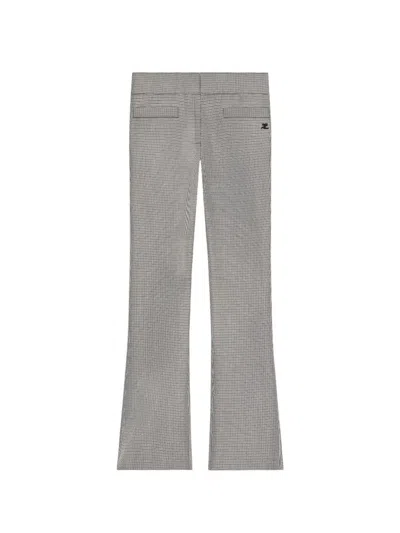 Courrèges Courregès Houndstooth Pants In Gray