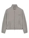 Courrèges Courreges Buckle Houndstooth Bomber Jacket Women In Gray