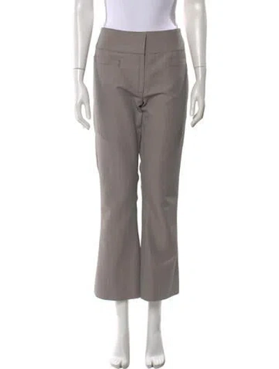 Pre-owned Courrèges Houndstooth Print Flared Pants W/ Tags In Neutral