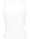 Courrèges White Hyperbole 90's Tank Top In White