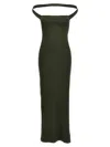 Courrèges 'hyperbole 90's Rib' Maxi Dress In Green