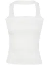 Courrèges White Hyperbole 90's Tank Top In Heritage White