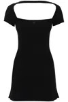 COURRÈGES COURREGES "HYPERBOLE MINI RIBBED JERSEY DRESS WITH
