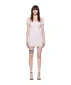 Courrèges Hyperbole Ribbed Mini-dress In Nude