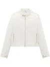 Courrèges Iconic Biker Jacket In White