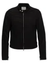 Courrèges Courreges Man Denim Outerwear Black Size 42 Cotton, Elastane