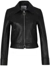 Courrèges Veste En Cuir D'agneau In Black